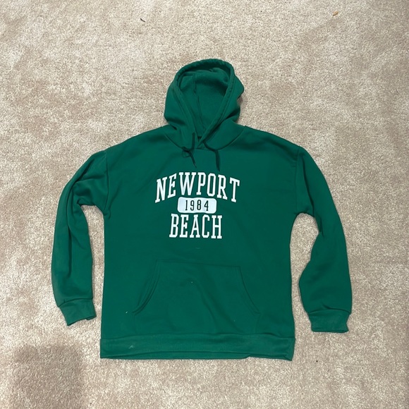 Green Newport Beach Hoodie - Picture 1 of 2